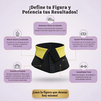 Faja Cinturilla Reductora Con Broche Negro